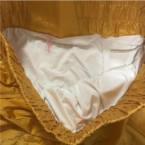 Free People FP Movement The Way Home Shorts, Varsity Gold, sz L - Picture 10 of 14